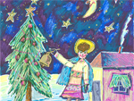 Конкурс детского рисунка «Рождественские фантазии» | Фото с сайта rojdestvo.paskha.ru