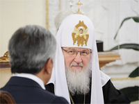 Патриарх Кирилл принял делегацию из Казахстана