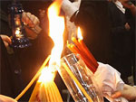 Благодатный огонь сошел в храме Гроба Господня в Иерусалиме | © РИА Новости. Михаил Фомичев